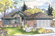 Ranch House Plan - Tyndale 30-337 - Front Exterior 