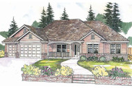 Ranch House Plan - Pleasanton 30-545 - Front Exterior 