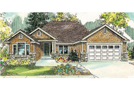 Craftsman House Plan - Ridgefield 30-696 - Front Exterior 