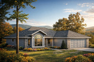 Ranch House Plan - Baldwin 30-019 - Front Exterior 