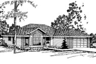 Ranch House Plan - Baldwin 30-019 - Front Exterior 