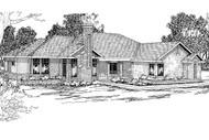 Ranch House Plan - Bridgewater 10-253 - Front Exterior 