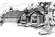 Traditional House Plan - Normandy 10-050 - Front Exterior 