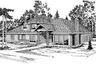 Contemporary House Plan - Middleton 30-135 - Front Exterior 