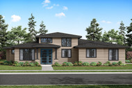 Prairie House Plan - Odell 31-353 - Front Exterior 