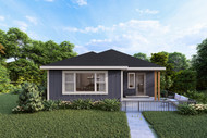 Prairie House Plan - Groveland 3 31-399 - Front Exterior 
