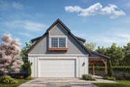 Craftsman House Plan - Garage 20-283 - Front Exterior 