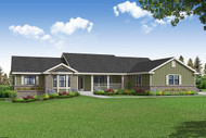Ranch House Plan - Hatford 10-632 - Front Exterior 