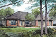 Traditional House Plan - Green Valley 70-005 - Front Exterior 