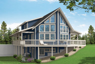 Lodge Style House Plan - Eagle Crest 31-223 - Rear Exterior 