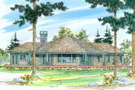 Craftsman House Plan - Eddinger 30-328 - Rear Exterior 