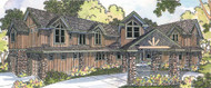 Lodge Style House Plan - Bentonville 30-275 - Front Exterior 