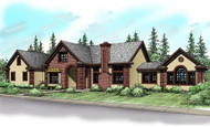 Southwest House Plan - Noranda 30-123 - Front Exterior 