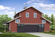 Country House Plan - Garage 20-183 - Front Exterior 