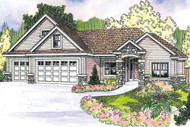 Craftsman House Plan - Elkheart 30-645 - Front Exterior 