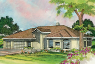 Southwest House Plan - Cibola 10-202 - Front Exterior 