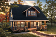 Bungalow House Plan - Richardson 30-102 - Front Exterior 
