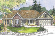 Traditional House Plan - Davidson 30-384 - Front Exterior 