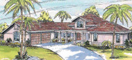Southwest House Plan - Solano 11-005 - Front Exterior 