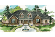 Classic House Plan - Laurelwood 30-722 - Front Exterior 