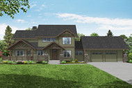 Lodge Style House Plan - Echo Hollow 31-235 - Front Exterior 