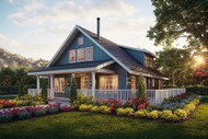 Nature-Inspired Craftsman with Wraparound Porch 