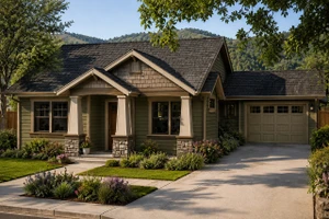 Craftsman Cottage Plan Adds Flexible Work-From-Home Space