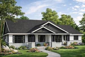 Single-Family Design with Dual Master Suites for Multigenerational Living