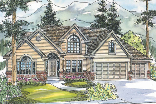 Classic House Plan - Remmington - Front Exterior 