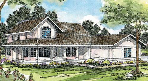 Southwest House Plan - Artesia - Front Exterior 