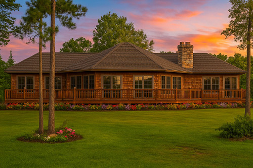 Lodge Style House Plan - Vista - Front Exterior 