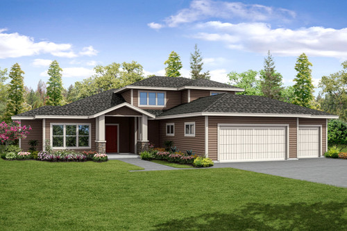 Contemporary House Plan - Quail Ridge - Front Exterior 