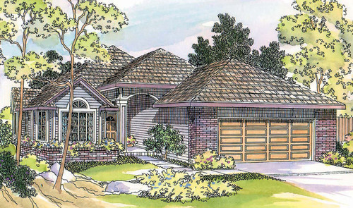 Traditional House Plan - Lynden - Front Exterior 
