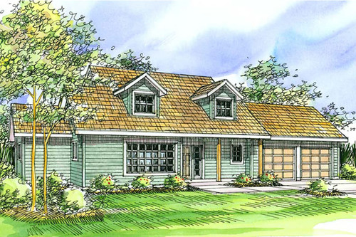 Country House Plan - Amsbury - Front Exterior 