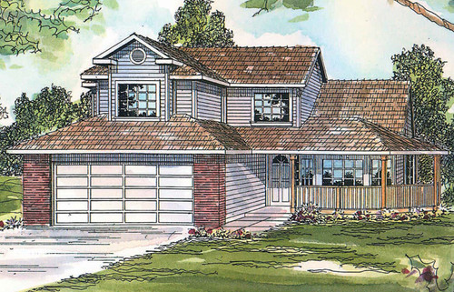 Country House Plan - Susanville - Front Exterior 