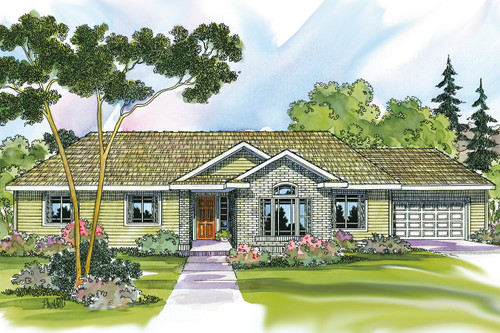 Ranch House Plan - Elliot - Front Exterior 