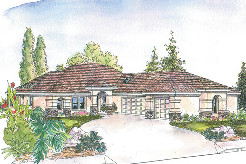 Southwest House Plan - Suncrest - Front Exterior 
