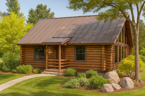 Lodge Style House Plan - Clarkridge - Front Exterior 