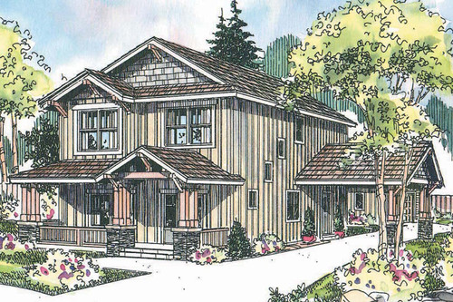 Craftsman House Plan - Alderdale - Front Exterior 