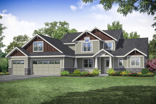 Craftsman House Plan - Kinsale - Front Exterior 