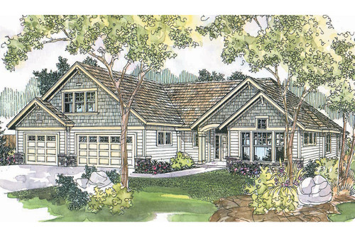 Craftsman House Plan - Cauldwell - Front Exterior 