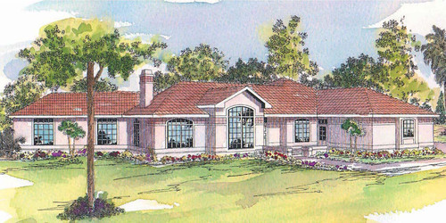 Mediterranean House Plan - Grenada - Front Exterior 