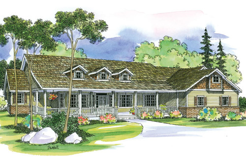 Country House Plan - Hillrose - Front Exterior 