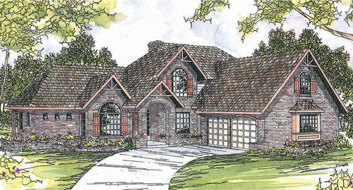 European House Plan - Marcellus - Front Exterior 