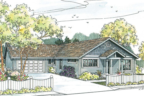 Craftsman House Plan - Evelyn - Front Exterior 