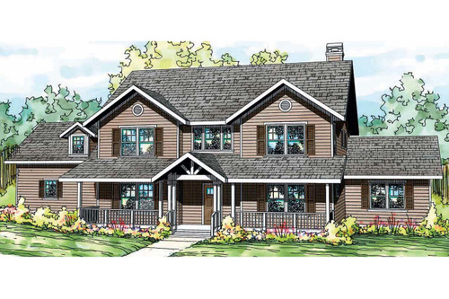 Country House Plan - Ambrosia - Front Exterior 