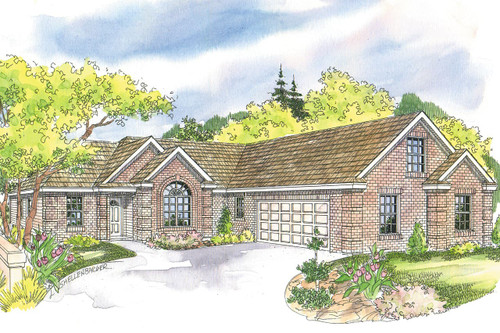 Traditional House Plan - Willcox - Front Exterior 