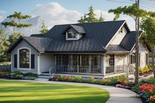 Country House Plan - Ann Arbor - Front Exterior 