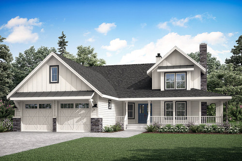Farmhouse House Plan - Corbin 2 - Front Exterior 