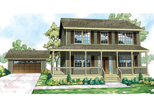 Country House Plan - Pine Hill - Front Exterior 